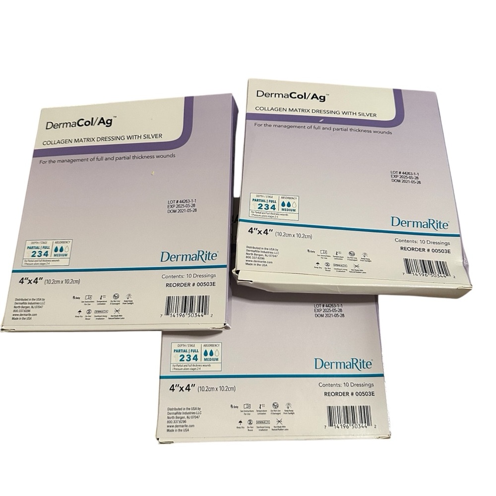 DermaRite Collagen Matrix Dressing with Silver